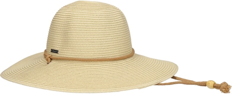 Front angle view of Soléa Breeze sun hat showing its wide brim and UPF-rated fabric
