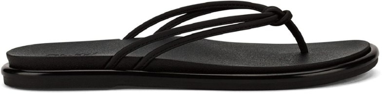 Women's flip flops with strappy design and water-resistant upper