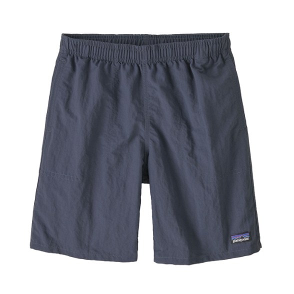 Patagonia boys' waterproof outdoor shorts with mesh liner, front view