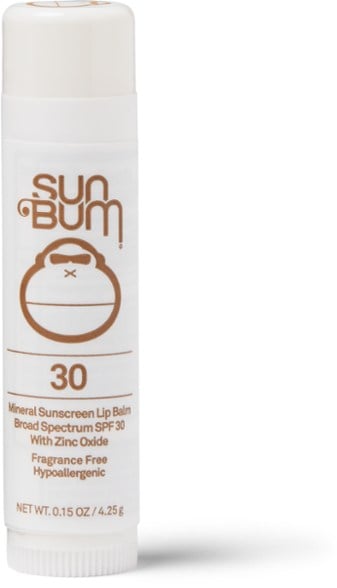 Protect & Moisturize Lip Balm with SPF 30 being applied to lips