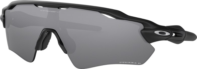 Oakley Radar EV Path sunglasses worn during a trail run, showcasing PRIZM lens clarity