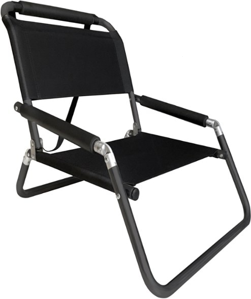 Close-up of the Neso XL Comfort Beach Chair, showcasing padded armrests and water-resistant fabric.