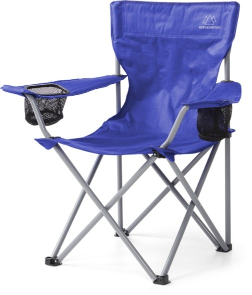 ComfortMax Outdoor Chair with cup holders in use at a camping site