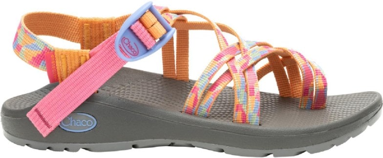 Side view of women's outdoor sandals with arch support and adjustable dual straps