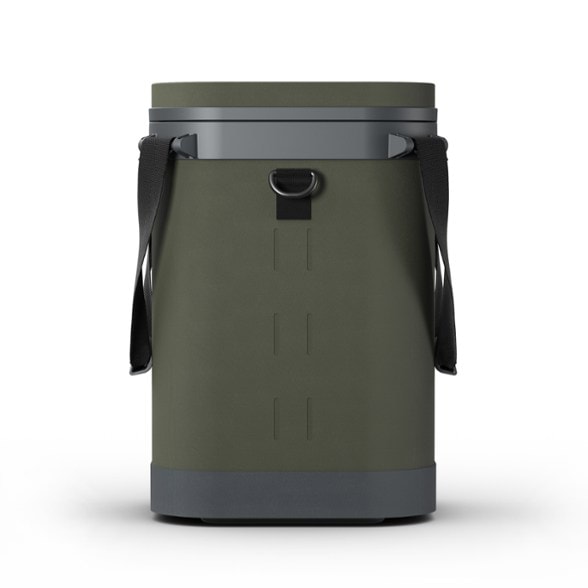 Dometic Recon ZL 12L soft-sided cooler open, showing interior storage and Frost Core insulation