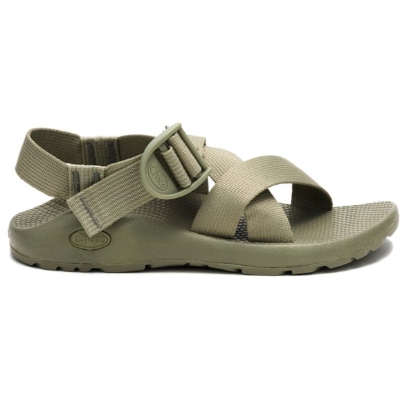 A pair of Chaco Mega Z/1 women's sandals, showcasing the wide, adjustable straps and durable sole, ideal for outdoor adventures.