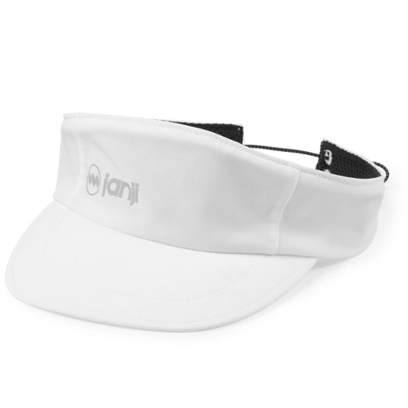 Front view of the lightweight visor showcasing foam brim and bungee adjustment
