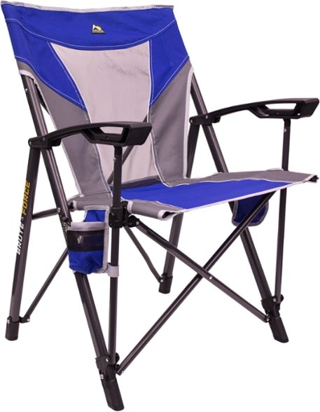 UltraComfort Heavy Duty Camping Chair in use at a campsite