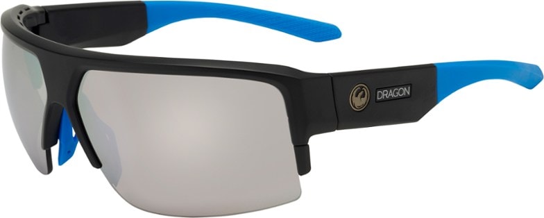 A close-up view of Ridge X sunglasses with a sleek design and polarized lenses.
