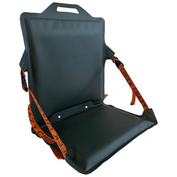 StreamRest IV portable canoe seat installed in a kayak with back support