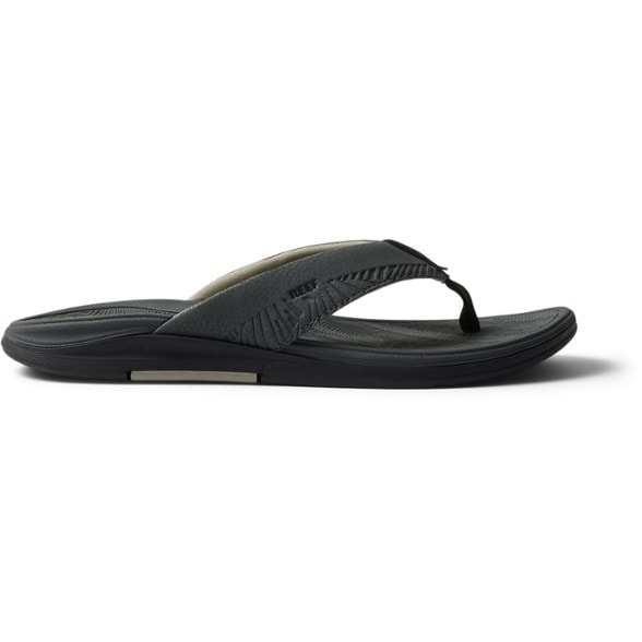 Reef Offshore sandals side view showing arch support and textured footbed