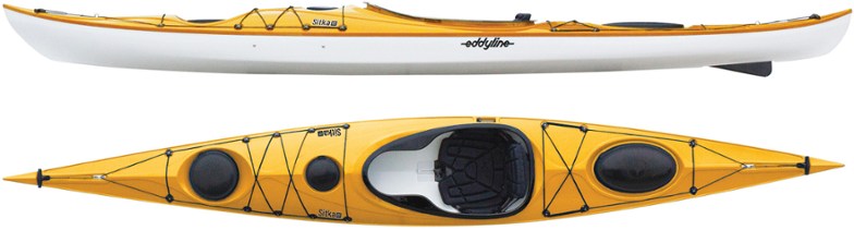 Close-up of Sitka XT kayak cockpit with adjustable seat and comfortable padding