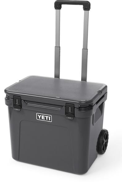 YETI Roadie 60 wheeled cooler with opened lid showing interior space