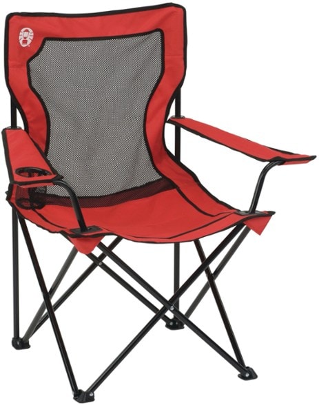 Coleman Broadband Mesh Quad Chair in use at a campsite