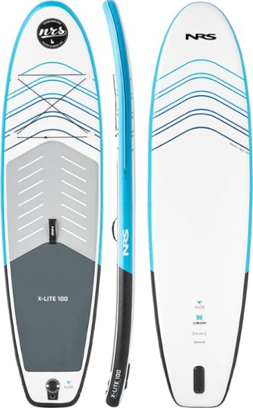 LiteFlow 10' Inflatable Stand Up Paddle Board on calm water