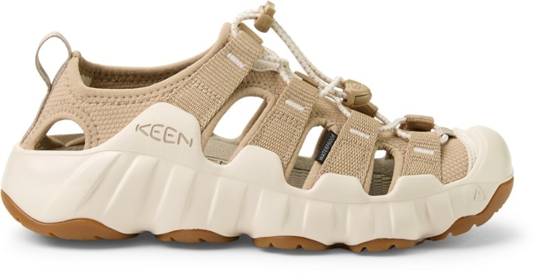 Side view of the women's Hyperport H2 waterproof sandals showing bungee lacing and quick-dry material
