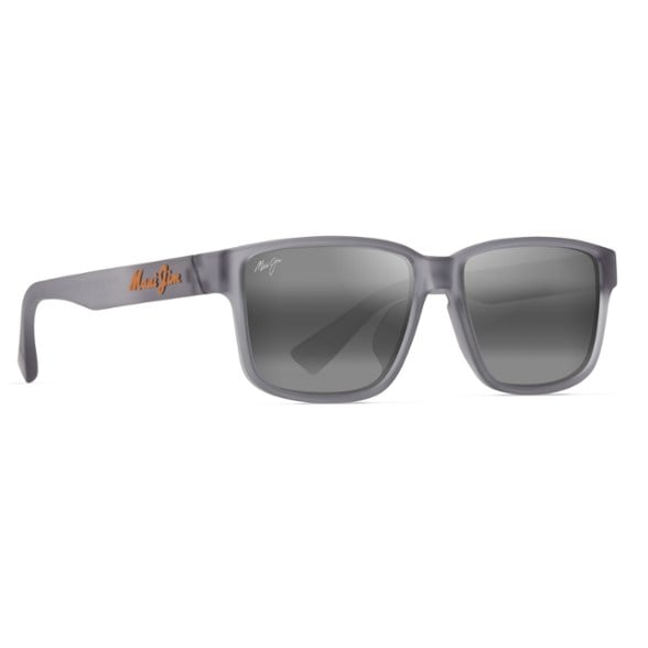 Front view of Kuniahi Blue Mirror Polarized Sunglasses on a sunny beach.