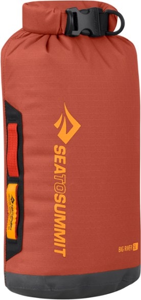 5L waterproof dry bag featuring a roll-top closure, ideal for adventure sports.