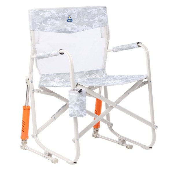 Camping Comfort Master Rocking Chair - Elite, blue, unfolded
