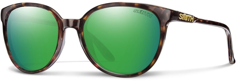 Side view of Cheetah ChromaPop polarized sunglasses showcase the elegant cat-eye shape and thin temples.