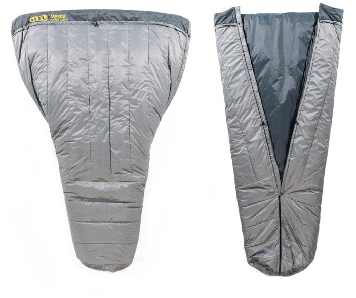 TerraQuest hammock quilt in use during camping trip
