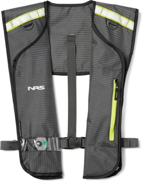 Matik AirGuard inflatable PFD shown folded flat for compact storage