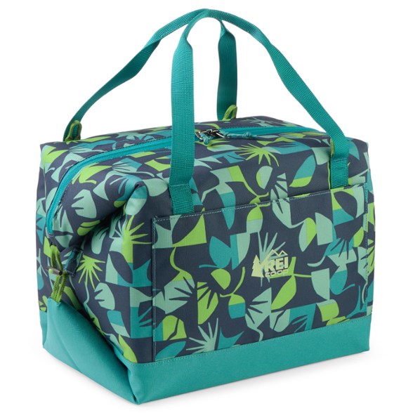 Campwell 18L folding cooler in a camping setting, showcasing its versatility and design.