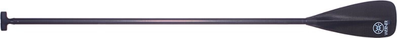 Trance 95 Carbon Fiber Paddle in use on calm waters, showcasing its sleek design and carbon blade.