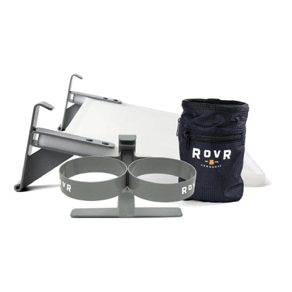 RovR Essentials Kit displayed on RollR 60 cooler showing all accessories in use