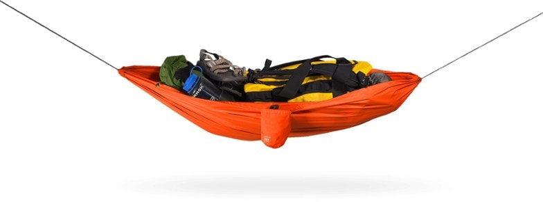 Joey Gear Sling attached to a hammock in a forest setting