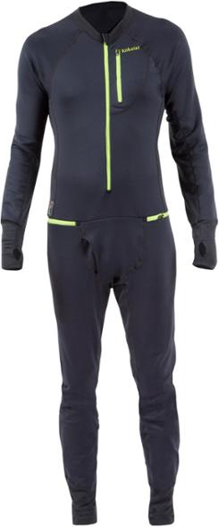 Close-up of Kokatat Habanero dry suit liner fabric detail for men