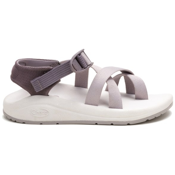 Top view of RoamEase toe-loop sandals showing cushioned footbed and adjustable webbing straps