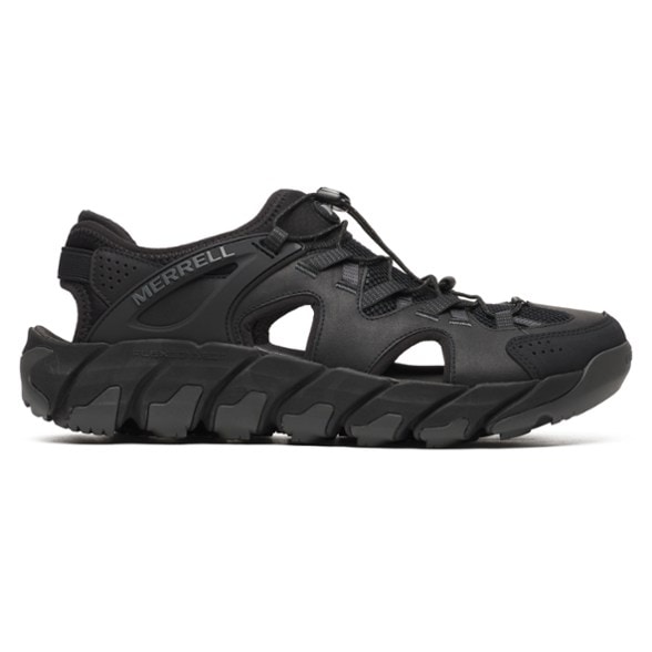 Side view of Merrell Maipo Explorer Adventure Sandals for men, showcasing the breathable mesh and rugged outsole.