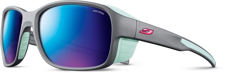 Julbo Monterosa 2 sunglasses showcasing side shields and ergonomic design for mountaineering.