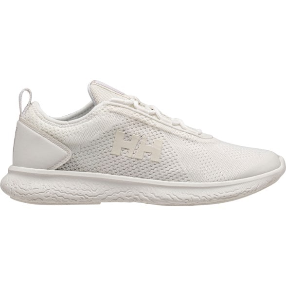 Eco-friendly watersport shoes for women providing grip on a wet dock.