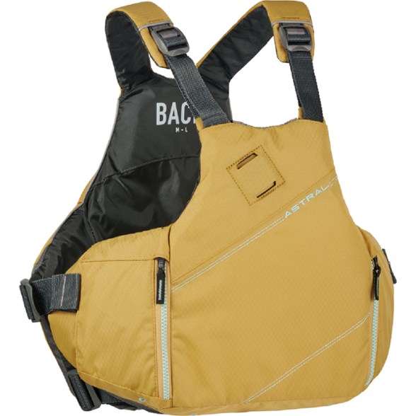 Astral YTV 2.0 PFD worn during kayaking, showcasing secure fit and mobility