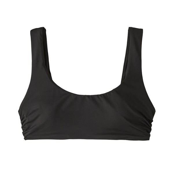Front view of the women's surf bikini top, showcasing its scoop design for ultimate flexibility while surfing.