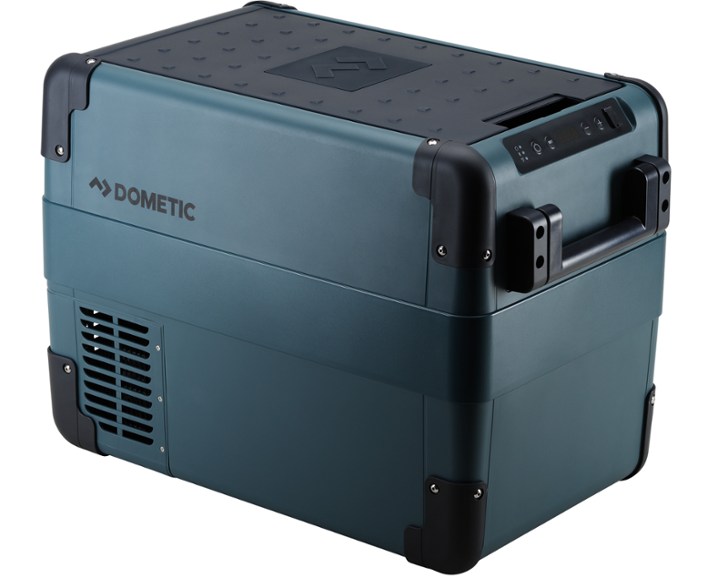Dometic CFX2 28 powered cooler in use during a camping trip
