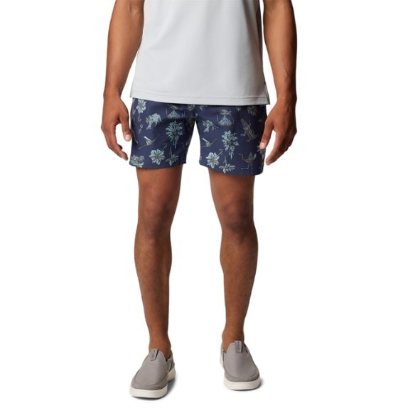 Columbia PFG Rambler Men's Swim Shorts in action, featuring UPF 50 protection
