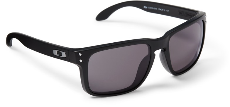 Oakley Holbrook Prizm Black Polarized Sunglasses on a rocky terrain