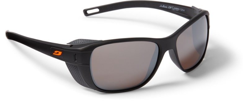 Close-up of Julbo Camino sunglasses with polarized lenses for mountain hiking