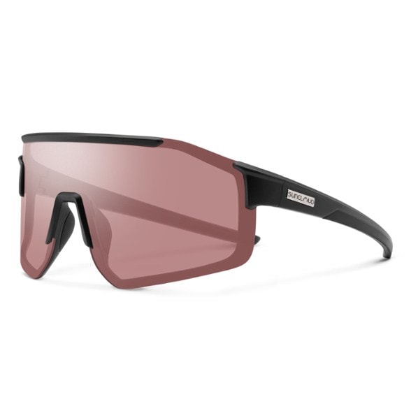 Dynamic shot of a person running outdoors, wearing Horizon Sport polarized blue mirror sunglasses, showing their secure fit and large coverage.