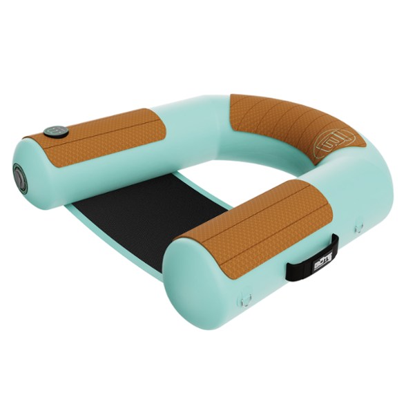 BOTE Hangout Sling Chair in use, floating on water
