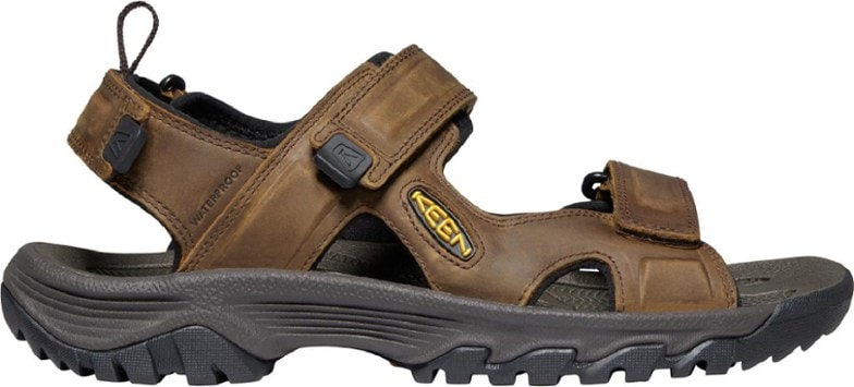 Men's open-toe waterproof sandals with rugged grip for outdoor hiking