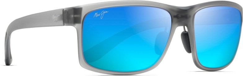 Top view of Maui Jim Pokowai Arch Polarized Sunglasses against a bright sunny backdrop.