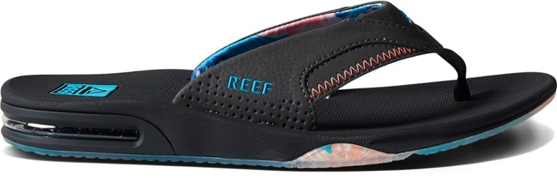 Reef Fanning flip-flops – side view showing bottle opener detail on outsole