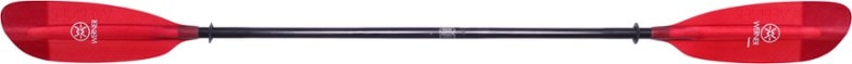 Close-up of Camano kayak paddle’s fiberglass blade and adjustable ferrule
