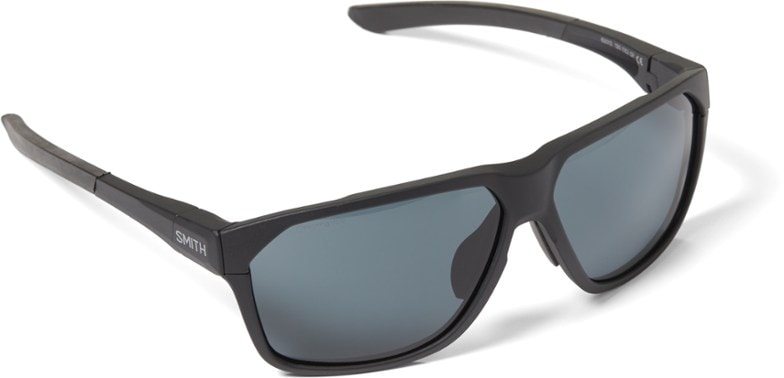 Smith Leadout PivLock ChromaPop sunglasses worn during cycling, showing wraparound fit