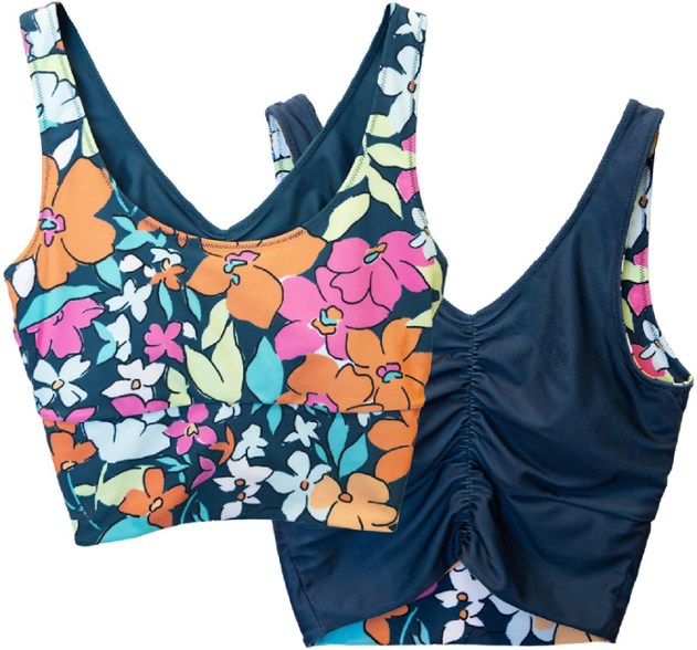 Nani Swimwear Reversible Midkini swimsuit top for women - front view