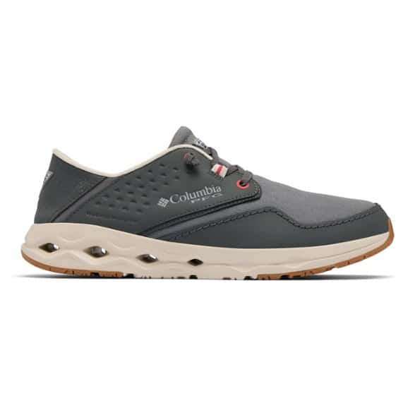 Columbia PFG Bahama X men's water shoes showing breathable uppers and drainage ports